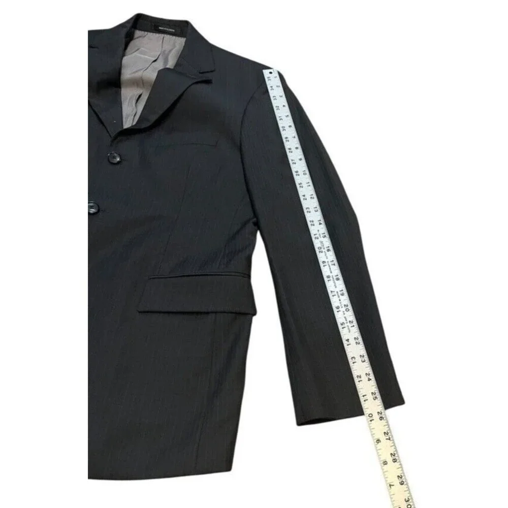 Hugo BOSS Rossellini Cinema Pinstripe Three Button Wool Sport Coat Mens Size 38R